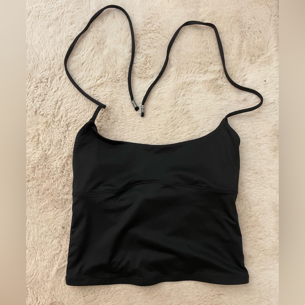 ReoRia Elegant Black Halter Camisole Top